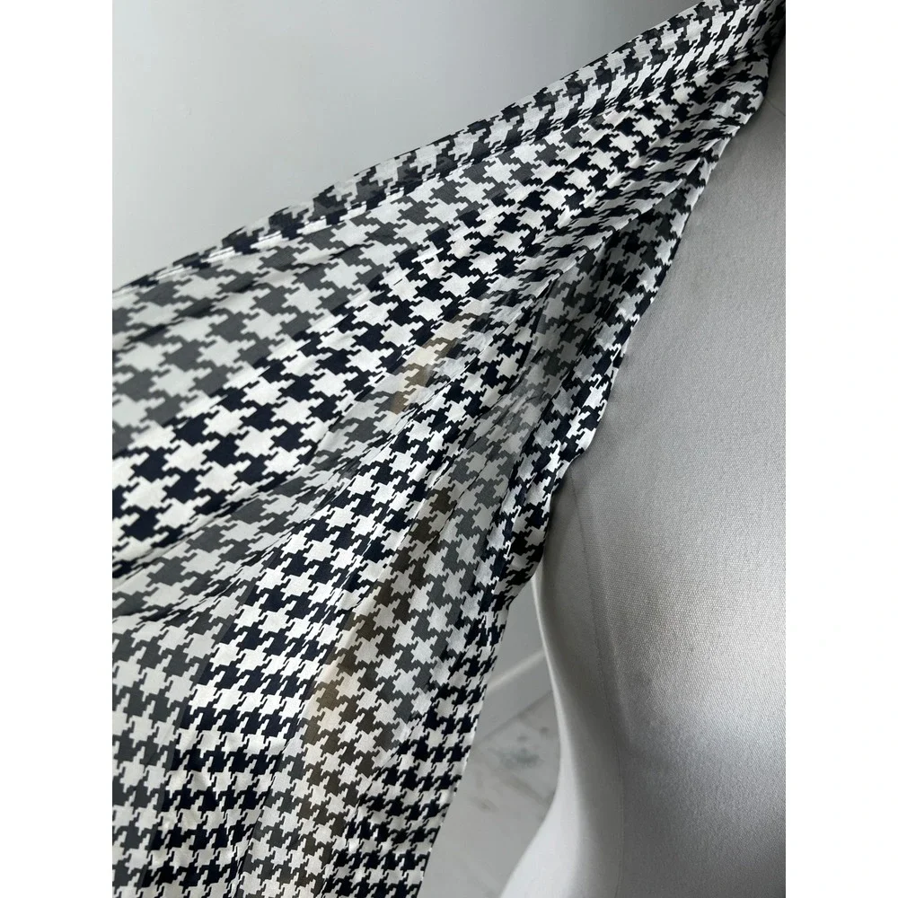 N/A silk houndstooth